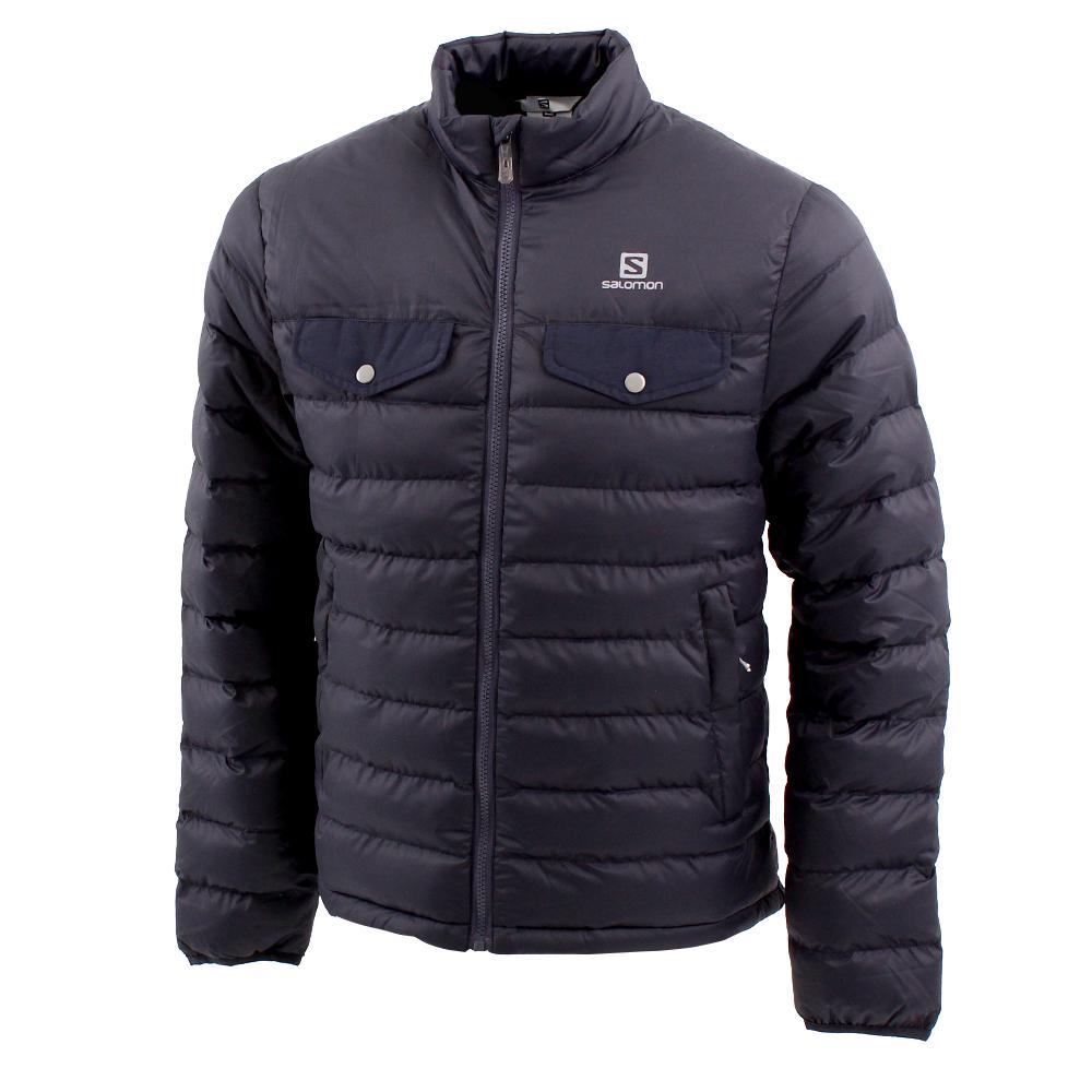 SALOMON STORM DOWN M Philippines - Men's Jackets - Navy | 972850-RBA